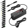 SHNITPWR Alimentatore universale 3V ~ 12V, 60W, 5A, adattatore AC/DC con 14 adat