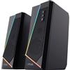 Trust Gaming Casse PC 2.0 GXT 609 Zoxa, 12W, Altoparlante Stereo, 6 Modalità ...