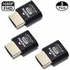 EVanlak HDMI Dummy Plug Headless Ghost Display Emulator Premium Aluminum PC（Fit