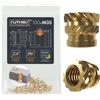 ruthex Inserto filettato M3S SHORT - 100 pezzi RX-M3x4,0- Boccola filettata in o