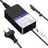 FSKE Caricabatterie Surface Pro 44W 15V 2.58A Caricabatterie Surface per Surface