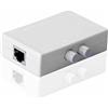 SIENOC 2 Porte Switch di Rete Selettore Hub 2-in 1-out o 1-in 2-out 100Mhz