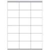 Megastar, Etichette Autoadesive Bianche 70x48mm, A4, laser e inkjet, 100 fogli,