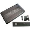 KALEA INFO Box esterno per hard disk IDE 3,5" con alimentatore in alluminio nero