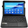 SonnyGoldTech MQ per Huawei MediaPad M5 lite - Custodia con tastiera Bluetooth con touchpad mu