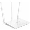 Tenda F3 N300 Router WiFi, Speed with 2.4GHz/300 Mbps, 3 LAN/WAN Porte, Antenne