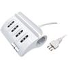 Mediacom MULTIPRESA 6 POSTI DA SCRIVANIA CON 2 PORTE USB E INTERRUTTORE ON/OFF