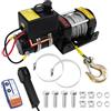 JAOGAUS Verricello Elettrico 3500lb/1588kg, Verricello Elettrico 12V con Telecomando Wir