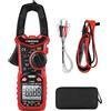 FNNEMGE HT206D - Pinza amperimétrica, Misuratore di Corrente DC/AC: 0-600A, Mult