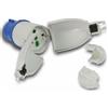 FANTON 73020 Adattatore industriale OPTIMUS da spina 2P+T a 1 presa CEE 2P+T 16A
