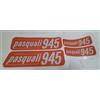 KIT ADESIVI NUMERO 10 ADESIVI DECALCOMANIE PER PASQUALI 945