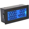 Akozon Voltmetro digitale Amperometro 6-in-1 YB5140DM 0~20A 60~500V