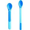 MAM Heat Sensitive Spoons & Cover, Posate Svezzamento, Cambiano Colore