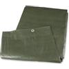 Mivos Telone Protettivo Occhiellati 4x4 m - Verde - 90g - Telo Impermeabile Univ
