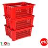 Selepoint CASSETTA AGRICOLA TRAFORATA IN PVC IMPILABILE DA 40 LITRI RACCOLTA OLIVE 10 PZ
