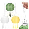 OVITEC Set di 3 lanterne solari stile Boho OVITEC | verde Decorazione per feste Stile v