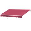 Outsunny Tenda da Sole Avvolgibile a Caduta Manuale, 3x2.5m Bianco