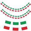 G2PLUS 11 m, catena con bandiera italiana, ghirlanda con 40 bandiere italiane, b