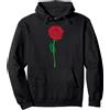 Divertenti regali floreali Rose rosse Carino Fiore Fiore di Rosa Rossa Giardinaggio Felpa con