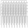 AMANKA Set 100 Picchetti Ø3,2mm Acciaio zincato 150x30mm per Fissare a Terra Tel