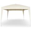 OKAFFAREFATTO Gazebo Eden richiudibile 3m x 3m in ferro con telo beige salvaspazio pieghevole