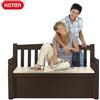 Keter CASSA PANCA PANCHINA CONTENITORE EFFETTO LEGNO KETER EDEN GARDEN BAULE 265 LT