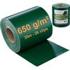Workinghouse Telo Frangivista in PVC per Rete a Doppia Sbarra - 650g/m² 35m x 19