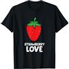 Regali carini di frutta estiva Fragola Amore Frutta Estate Fragola Maglietta