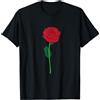 Divertenti regali floreali Rose rosse Carino Fiore Fiore di Rosa Rossa Giardinaggio Maglietta