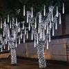LEEMASING 192 luci LED solari meteorite doccia pioggia albero stringa luce giard