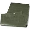 Mivos Telone Protettivo Occhiellati 2x3 m - Verde - 90g - Telo Impermeabile Univ