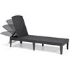 Allibert LETTINO PIEGHEVOLE PRENDISOLE KETER JAIPUR SUNLOUNGER RICHIUDIBILE IN RATTAN