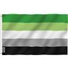 Anley Fly Breeze 3x5 Piedi Bandiera Orgoglio aromantico - Resistente allo sbiadi