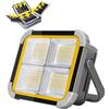 ERAY 150W Faro LED Ricaricabile, Faretto LED da Cantiere Portatile Con 4 Pannell