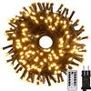 Tacobey Luci Albero di Natale Bianco Caldo, 20M 200 LED Catena Luminosa con Tele