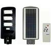 FOYU FARO LAMPIONE STRADALE A LED 120W CON PANNELLO SOLARE CREPUSCOLARE TELECOMANDO
