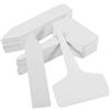 Yoosso 100 Pezzi Etichette per Piante, 2 Forme Bianco Cartellini per Piante Plastica Ma