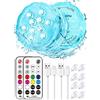 Idealife Ricaricabile USB Luci Subacquee LED con Telecomando - Decorativa Impermeabile Ma