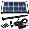 Agora-Tec - Pompa per laghetto a energia solare, 10 W, portata max600 l/h, altez