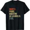 Festa della papa Idee Regalo Festa della Padre Papa Maestro Della Griglia Divertente Grembiule Maglietta