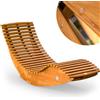 Casaria Sdraio Dondolo Java 160 Kg Legno Acacia Pieghevole 155x60x93cm Portata Ce