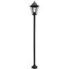 Smartwares 5000.035 Lampione Ghisa, Lanterna Classica, Alluminio/Vetro, Nero
