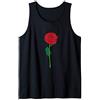 Divertenti regali floreali Rose rosse Carino Fiore Fiore di Rosa Rossa Giardinaggio Canotta