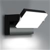 LEDMO 60W Applique da Parete Interno/Esterno 360° Regolabile per Terrazza Cor...