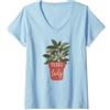 Plant & Gardening Gifts by Vine Mercanti Donna Plant Lady - Cute Plant Lovers Gardening Theme Maglietta con Collo