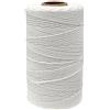 jijAcraft Macrame Corda di Cotone Spago Bianco 2mm x 100M per Decorazioni, Confe