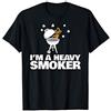 Miftees BBQ Tees I'm a heavy smoker funny BBQ I'm a heavy smoker Maglietta