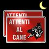 Goodvia Attenti al Cane Cartello Alluminio 20x30cm, Attenzione al Cane Cartelli