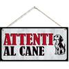 CARISPIBET Attenzione al cane! Cartello per proprietari di cani avvertimento est
