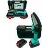 ALESHOP MINI MOTOSEGA A BATTERIA TAGLIARAMI potatura 24V DOPPIA BATTERIA Mini sega